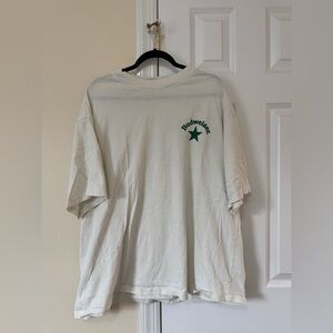 Budweiser Cream Tee with Green Star Logo